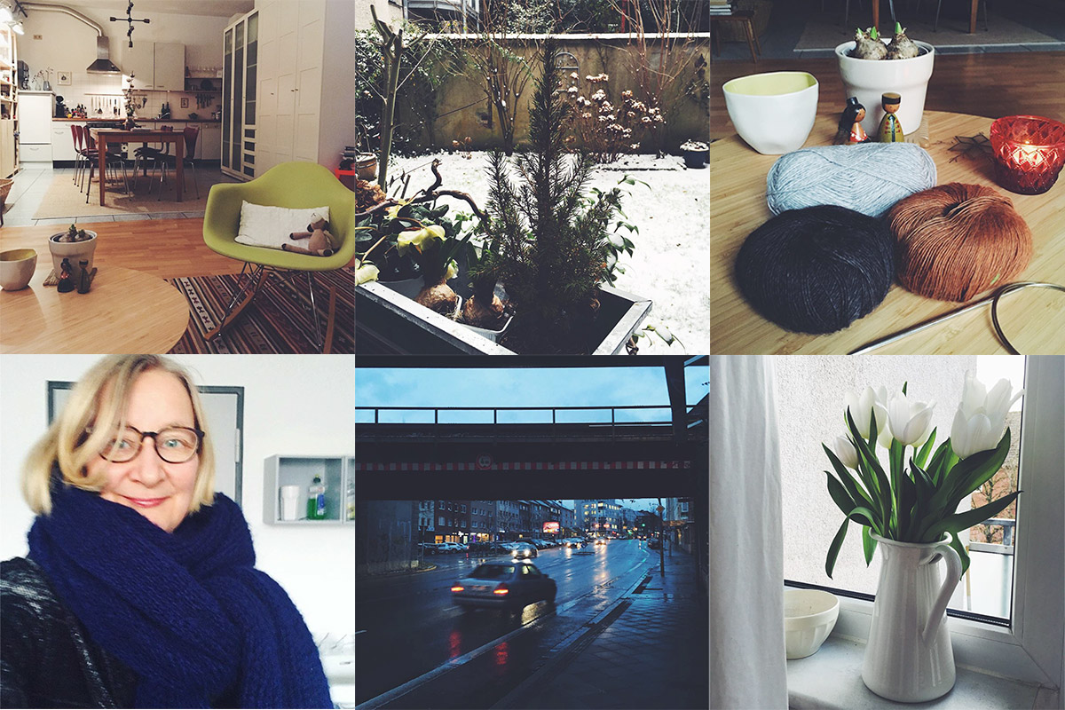 Collage aus sechs Bildern des Instagram-Accounts von Anke Hedfeld