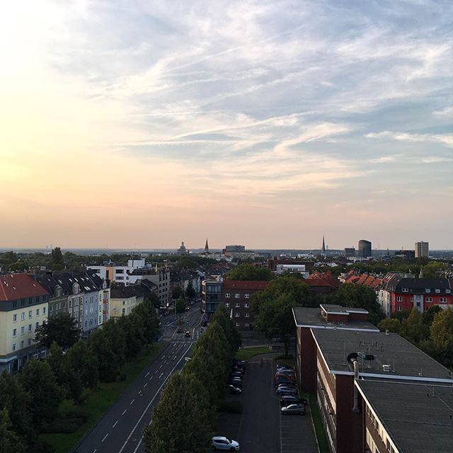 Blick vom Poizeipräsidium Hohe Straße Dortmund über die Skyline von Dortmund