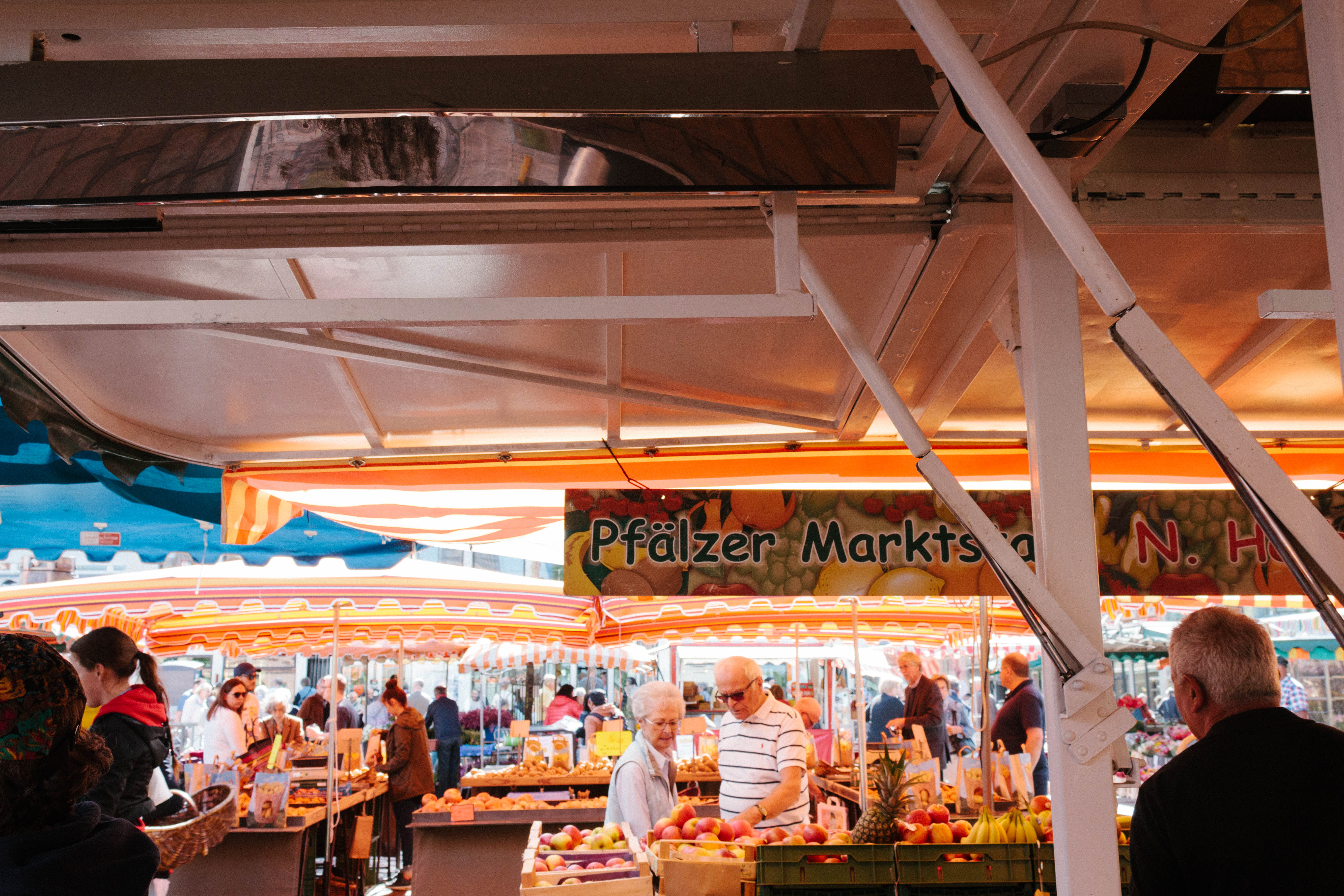 Marktgeschehen in Mannheim
