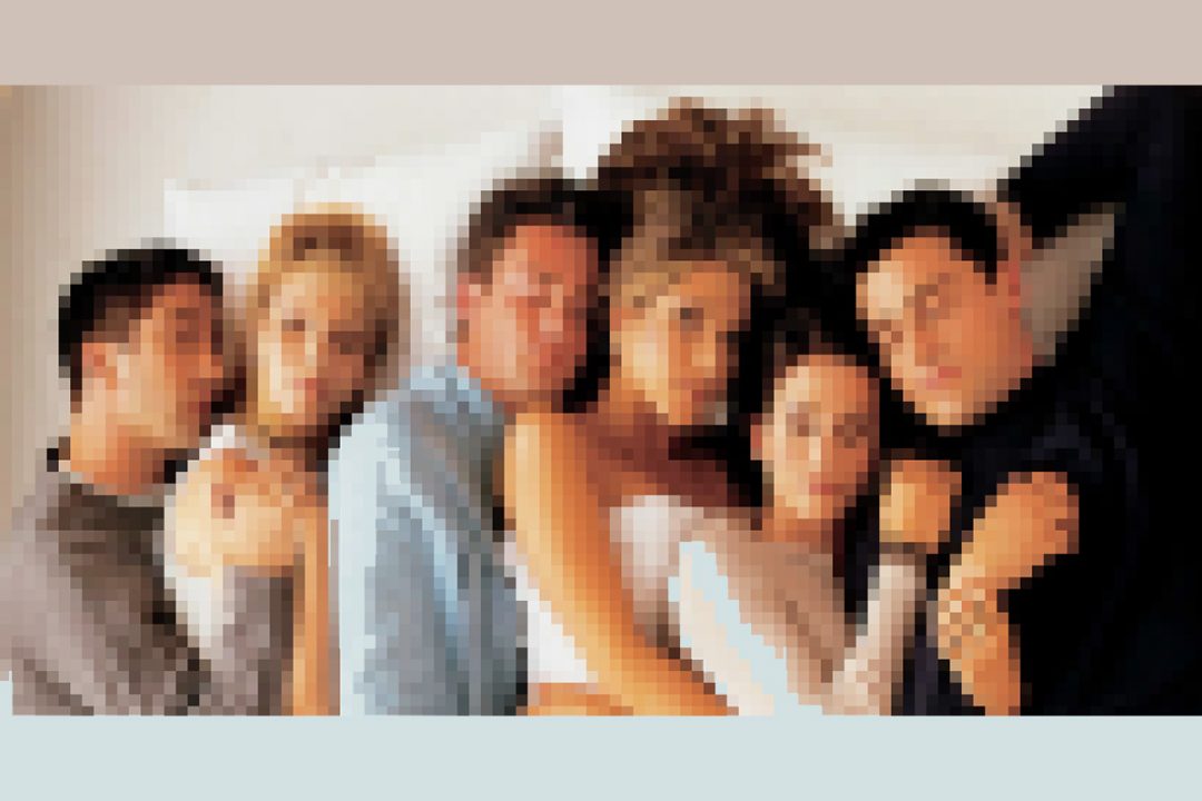 Verpixelter Ausschnitt aus der Serie "Friends"